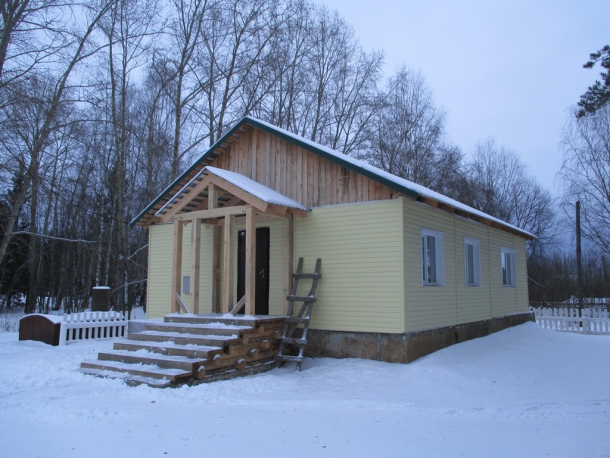 Лыжная база построенная силами ТОС в сп. Ношуль Прилузского района